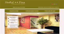 Desktop Screenshot of hostalfina.com